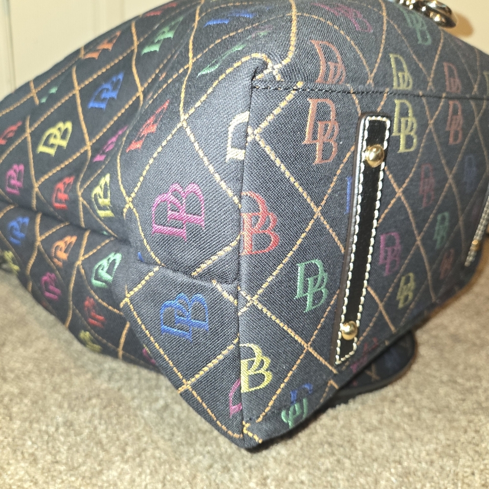 Dooney & Bourke Rainbow Canvas Shoulder Bag - Picture 12 of 14